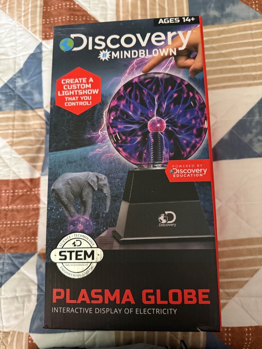 Discovery Plasma Globe - Purple and Black Interactive Lamp